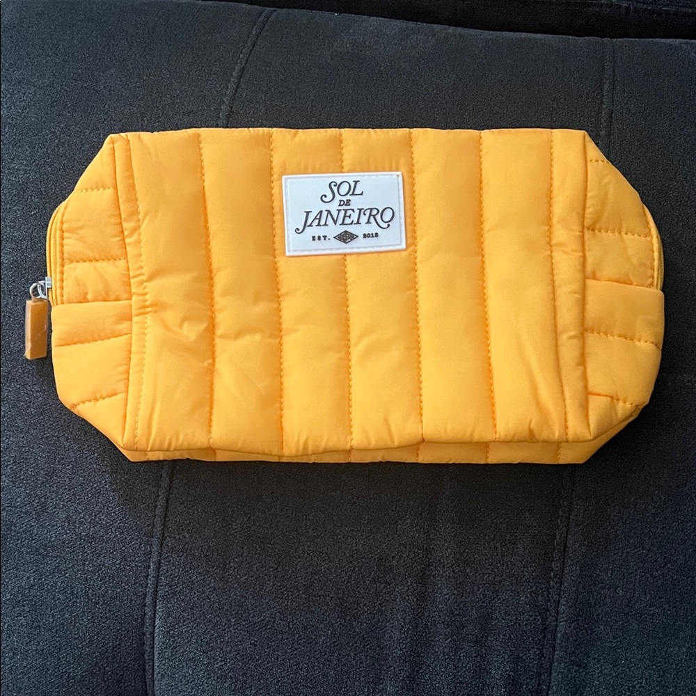 NEW Sol de Janeiro Cheirosa 62 Yellow Quilted Bag